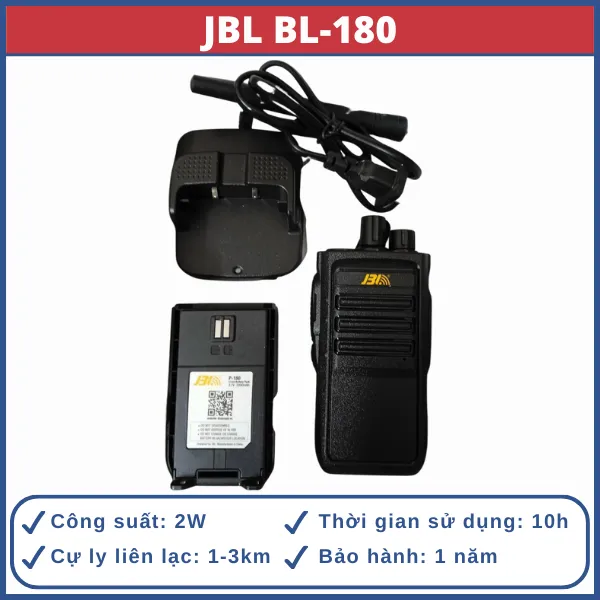 bộ đàm cầm tay jbl bl-180 bo-dam-cam-tay-jbl-bl-180