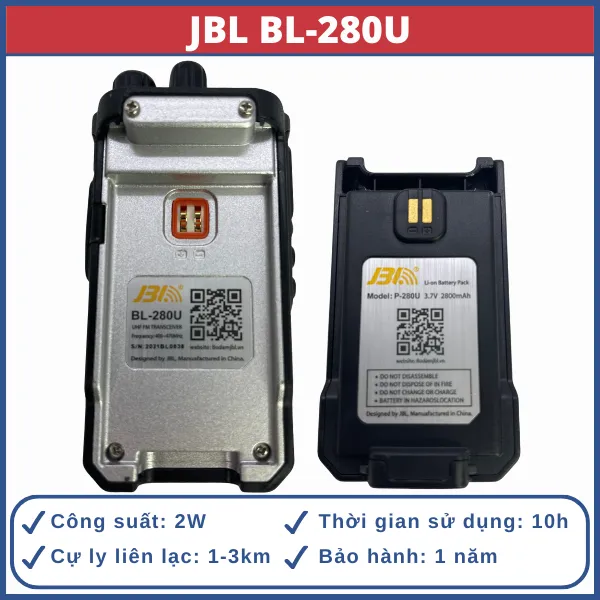 bộ đàm cầm tay jbl bl-280u bo-dam-cam-tay-jbl-bl-280u